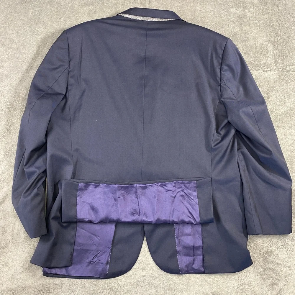 Jack Victor Loro Piana Blazer Mens 46R Navy Blue Wool Century CT Sport Coat 1913 - Picture 2 of 11